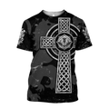 Scottish St-Andrew Thristle Celtic Cross grey ver2 Hoodie AZ210207-Apparel-PL8386-T-shirt-S-Vibe Cosy™