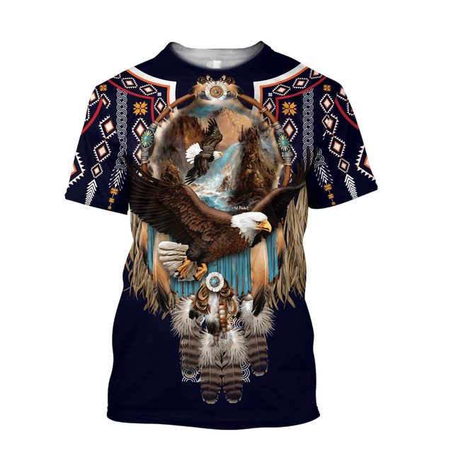 Eagle Fly Dreamcatcher Native American 3D All Over Printed Shirts