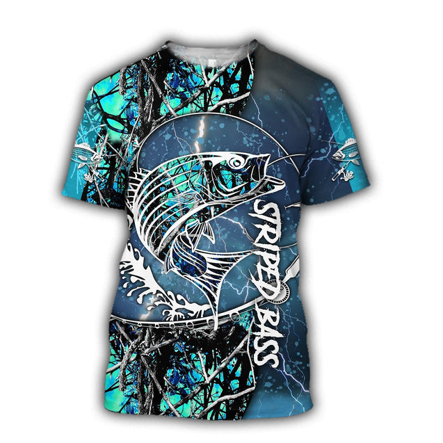 Striped Bass Fishing water camo all over printed shirts for men and women TR271202 - Amaze Style™-Apparel