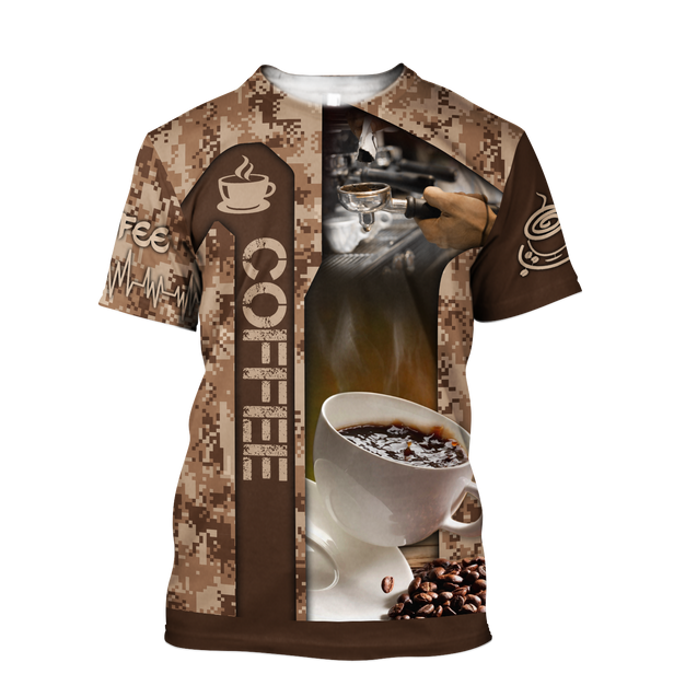 Barista 3D All Over Printed Differences Between Types Of World Coffee Shirts and Shorts Pi221203 PL-Apparel-PL8386-T shirt-S-Vibe Cosy™