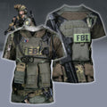 3D All Over Printed U.S FBI Team-Apparel-HP Arts-T-Shirt-S-Vibe Cosy™