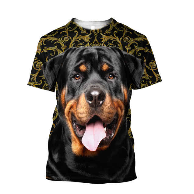 Rottweiler 3d hoodie shirt for men and women HAC280702-Apparel-HG-T-shirt-S-Vibe Cosy™