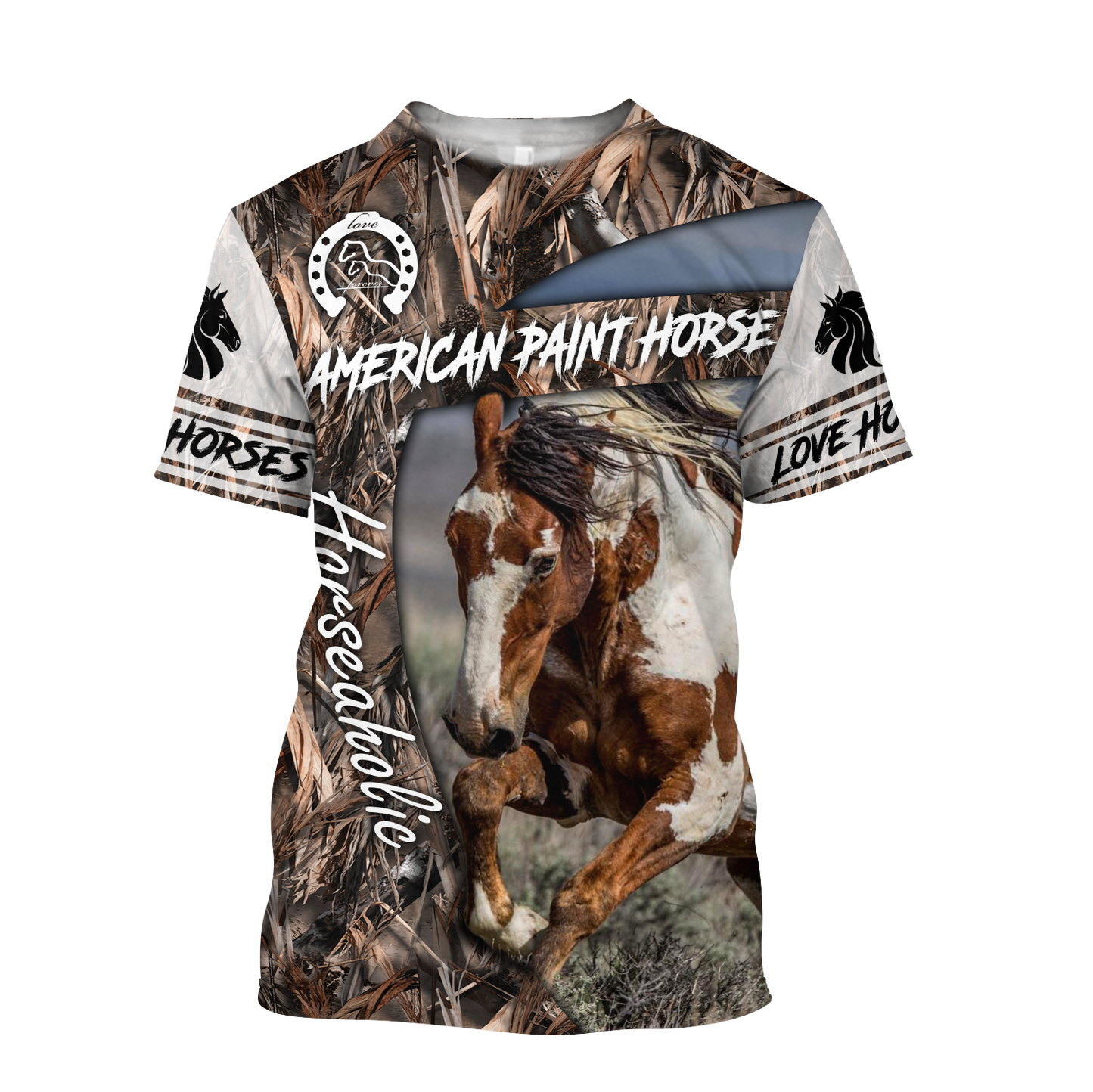 Love Horse 3D All Over Printed Shirts Pi080502S1-Apparel-TA-T-Shirt-S-Vibe Cosy™