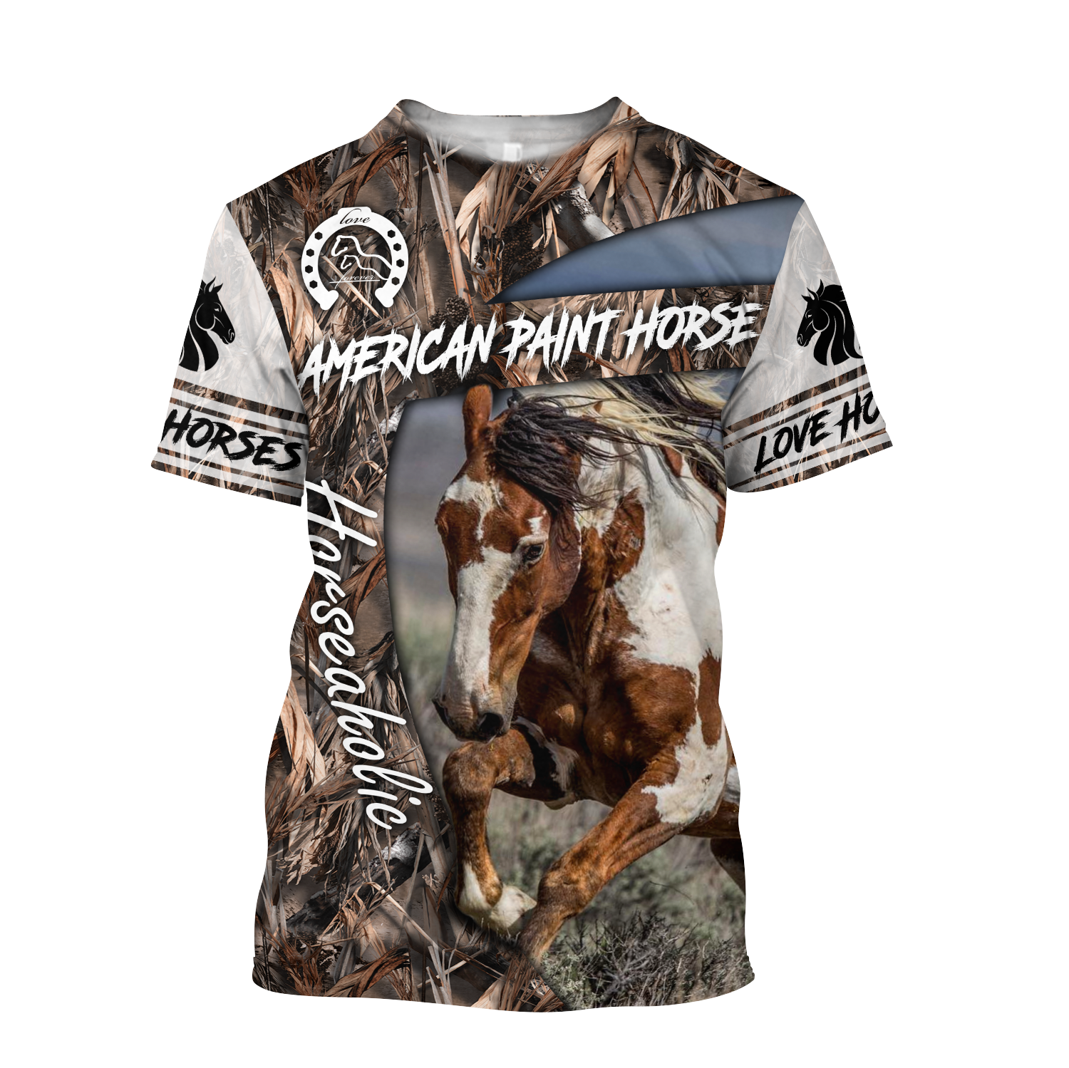 Love Horse 3D All Over Printed Shirts Pi080502S1-Apparel-TA-T-Shirt-S-Vibe Cosy™