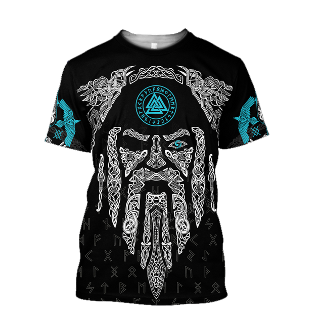 3D All Over Printed Raven And Odin version 2.0-Apparel-HP Arts-T-Shirt-S-Vibe Cosy™