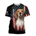 Beagles American Flag 3D All Over Print Hoodie