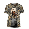 Hunting Labrador 3D Over Printed Unisex Deluxe Hoodie ML