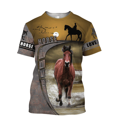 Love Horse 3D All Over Printed Shirts VP09112002XT