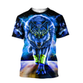 Blue Thunder Wolf 3D All Over Printed Shirts For Men and Women TT030801