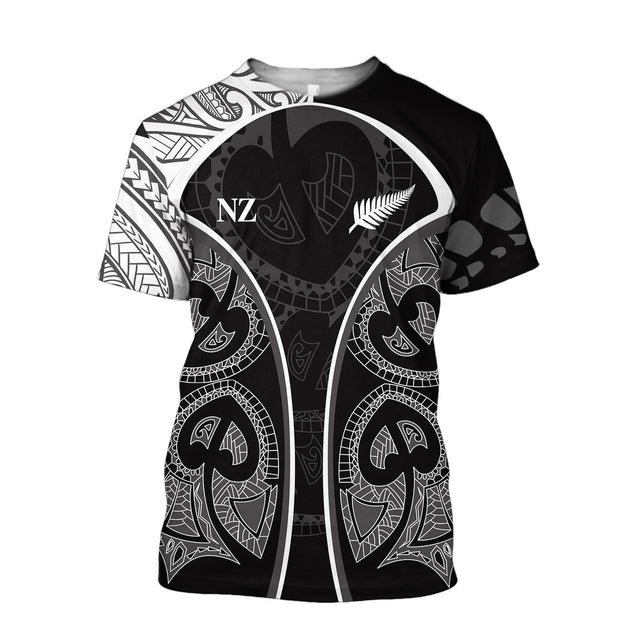 Maori ta moko tattoo rugby 3d all over printed shirt and short for man and women