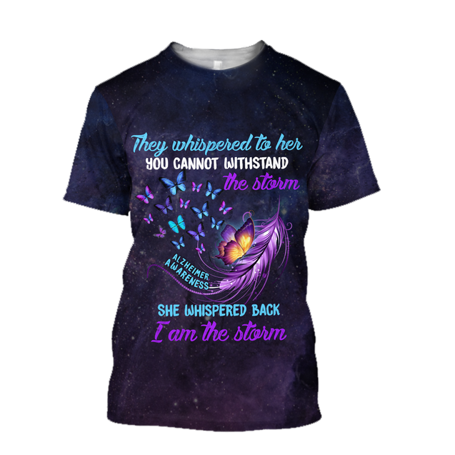 Alzheimer awareness 3D All Over Printed Shirts For Men and Women TR1509201