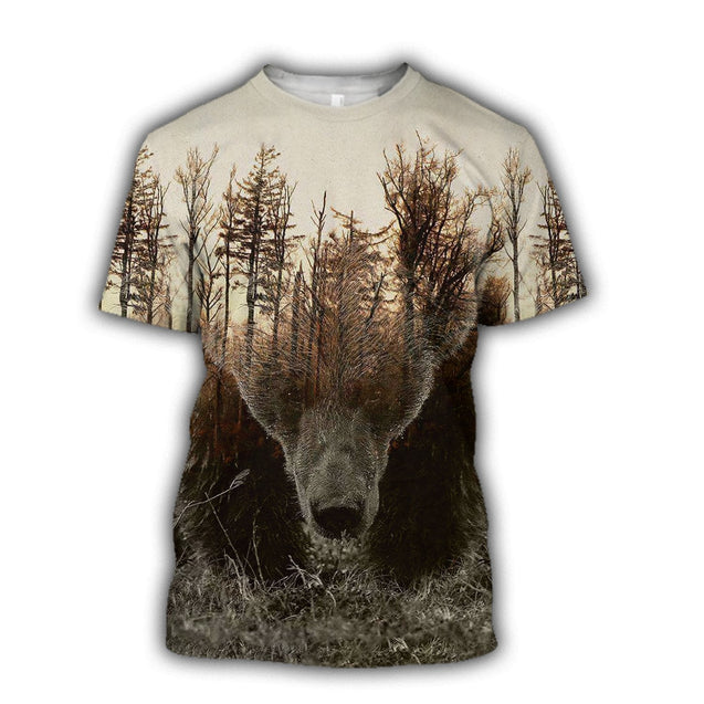 LOVE BEAR 3D ALL OVER PRINTED SHIRTS FOR MEN AND WOMEN TR071200 PL-Apparel-PL8386-T shirt-S-Vibe Cosy™