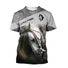 Beautiful Horse 3D All Over Printed shirt for Men and Women Pi070101-Apparel-NNK-T-Shirt-S-Vibe Cosy™