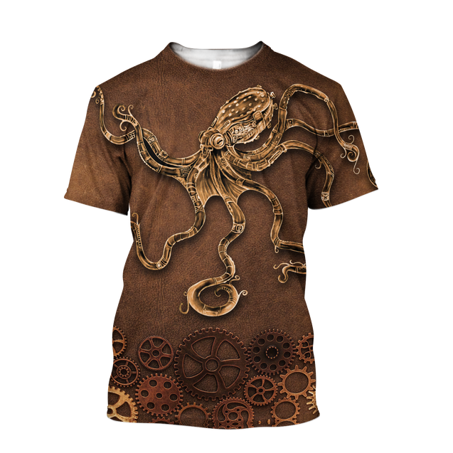 Octopus Steampunk Mechanic All Over Printed Hoodie For Men and Women DD11102001CL-NDD