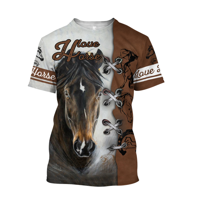 Love Horse 3D All Over Printed Unisex Shirts TNA11132008