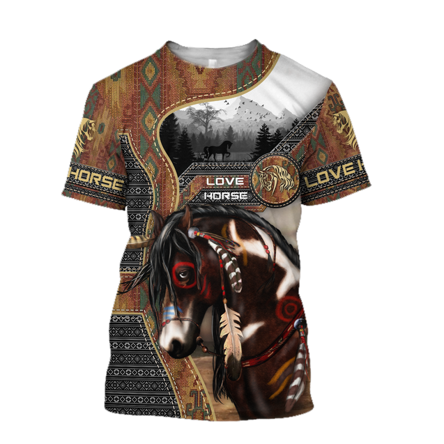 Native Horse 3D All Over Printed Hoodie For Men And Women TR1311206ND