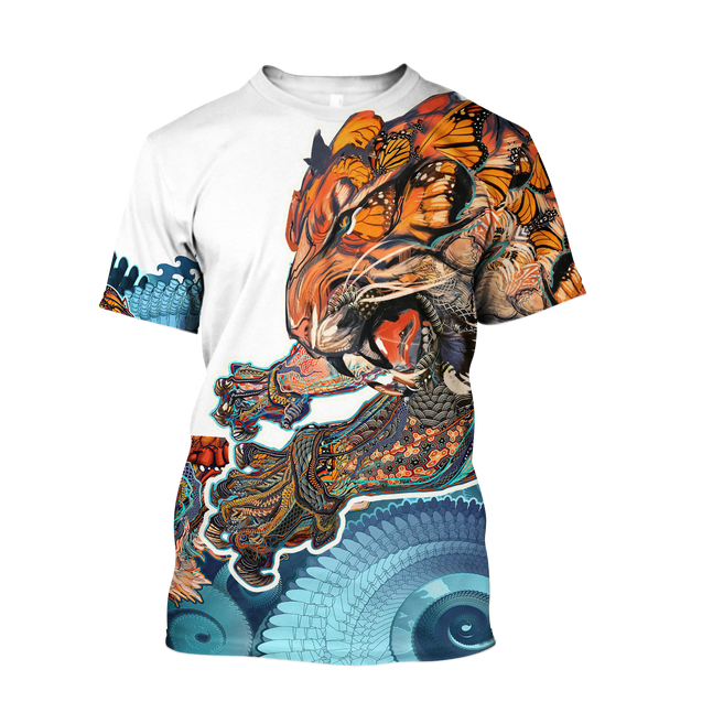 Tattoo Tiger Mythology 3D All Over Printed Shirt for Men and Women