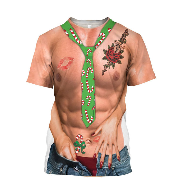 Beautiful 3D Over Printed Body Christmas Collection HAC19 HG14101-Apparel-HG-T-Shirt-S-Vibe Cosy™