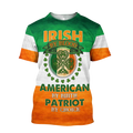Irish St.Patrick day 3d hoodie shirt for men and women HVT31102002