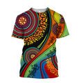 Aboriginal Australia Indigenous Lizard Painting Art shirts for men and women TR2606203S-Apparel-Huyencass-T-Shirt-S-Vibe Cosy™