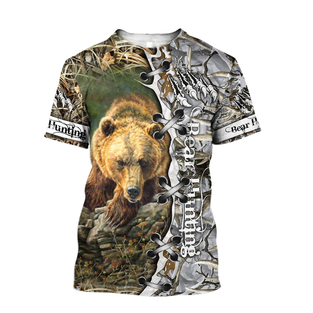 BEAR HUNTING CAMO 3D ALL OVER PRINTED SHIRTS FOR MEN AND WOMEN Pi061203 PL-Apparel-PL8386-T shirt-S-Vibe Cosy™