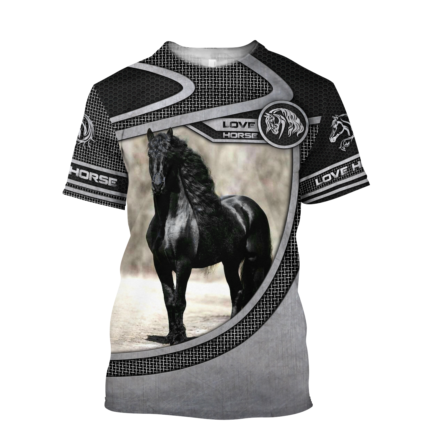 Love Horse 3D All Over Printed Shirts Pi150501-Apparel-TA-T-Shirt-S-Vibe Cosy™