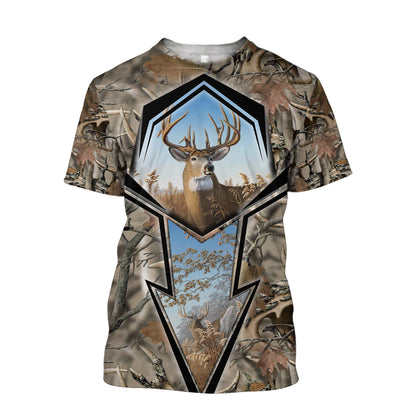 Deer Hunting 3D All Over Printed Shirts For Men LAM