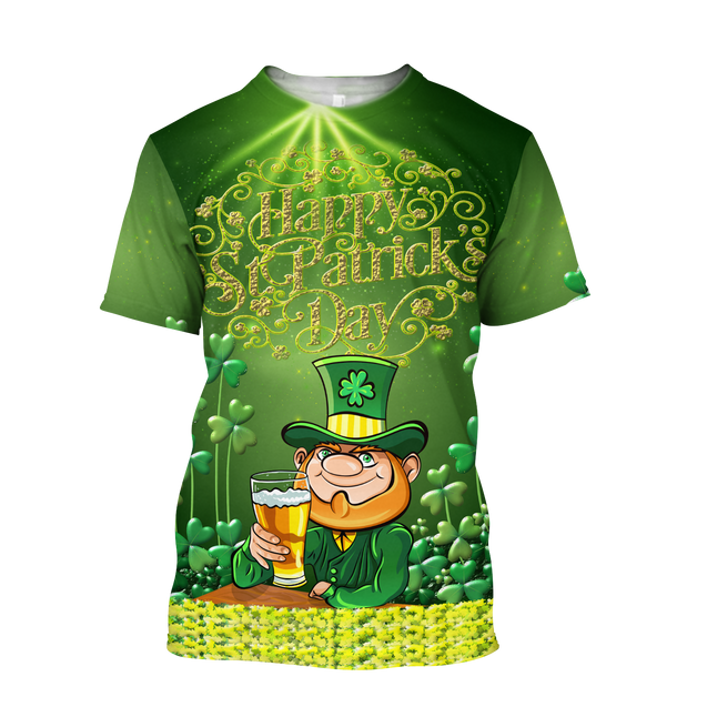 Happy St Patrick's Day Irish Hoodie T-Shirt Sweatshirt for Men and Women Pi170205-Apparel-NM-T-shirt-S-Vibe Cosy™