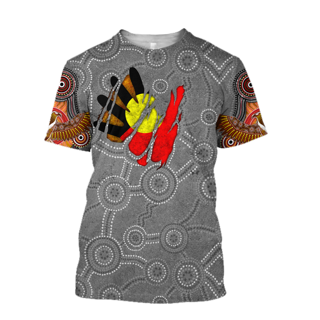 Aboriginal Australia In my heart 3D printed summer shirts