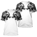Tattoo Wolf Hoodie T Shirt For Men and Women HAC300502-NM-Apparel-NM-T-Shirt-S-Vibe Cosy™