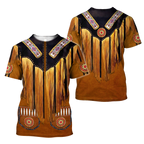 Native Cowboy Jacket No6 Cosplay 3D Over Printed Unisex Deluxe Hoodie ML