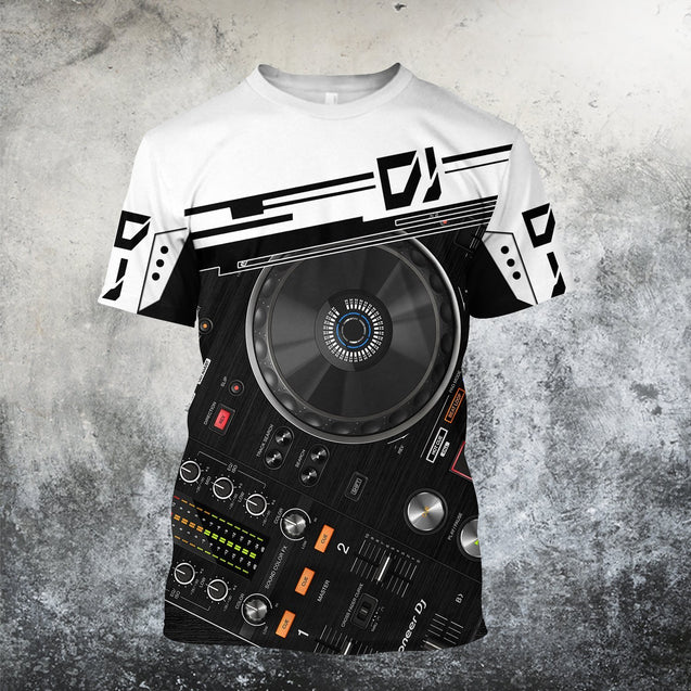 DJ player music 3d hoodie, t-shirt, sweatshirt for men and women HG HAC41201-Apparel-HG-T-shirt-S-Vibe Cosy™