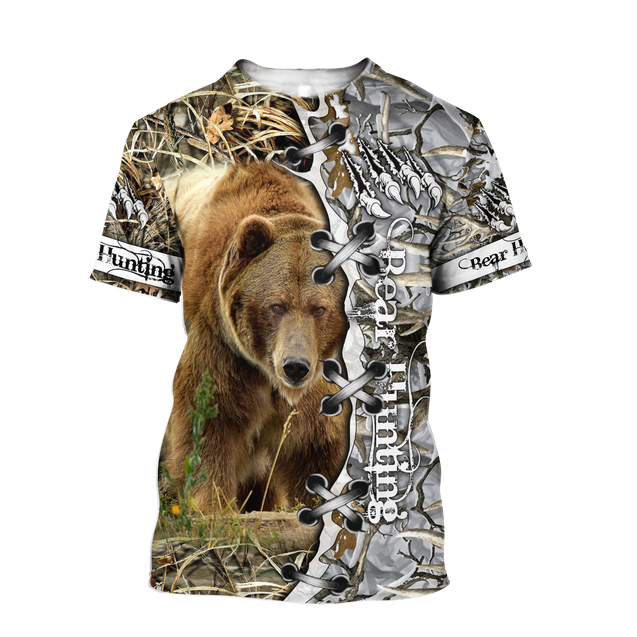 BEAR HUNTING CAMO 3D ALL OVER PRINTED SHIRTS FOR MEN AND WOMEN Pi061202 PL-Apparel-PL8386-T shirt-S-Vibe Cosy™