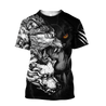 Wolf Tattoo Tshirt 3D All Over Printed Shirt for Men and Women