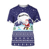 Santa Claus Goes Fishing For Xmas - Blue version TR8601 - Amaze Style™-Apparel