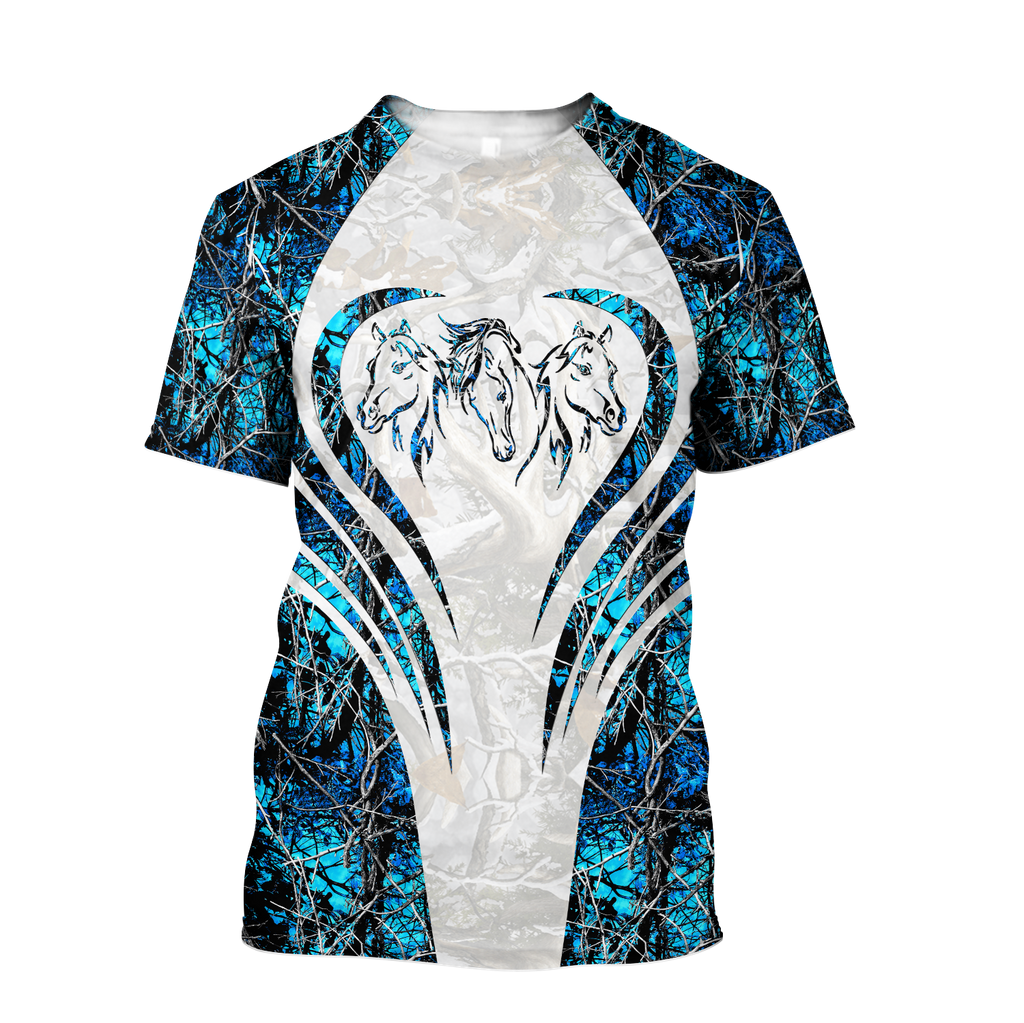 Beautiful Horse 3D All Over Printed shirt for Men and Women Pi060103-Apparel-TA-T-Shirt-S-Vibe Cosy™
