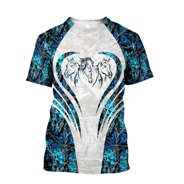 Beautiful Horse 3D All Over Printed shirt for Men and Women Pi060103-Apparel-TA-T-Shirt-S-Vibe Cosy™