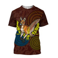 We are one Koori and Australia all over shirt for men and women brown TR030401-Apparel-Huyencass-T-Shirt-S-Vibe Cosy™