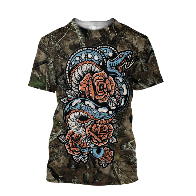 Snake 3D All Over Printed Unisex Shirt