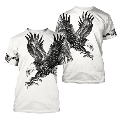 Eagle Tatoo Hoodie 3D All Over Printed Shirts For Men Pi15072003-Apparel-LAM-T-Shirts-S-Vibe Cosy™