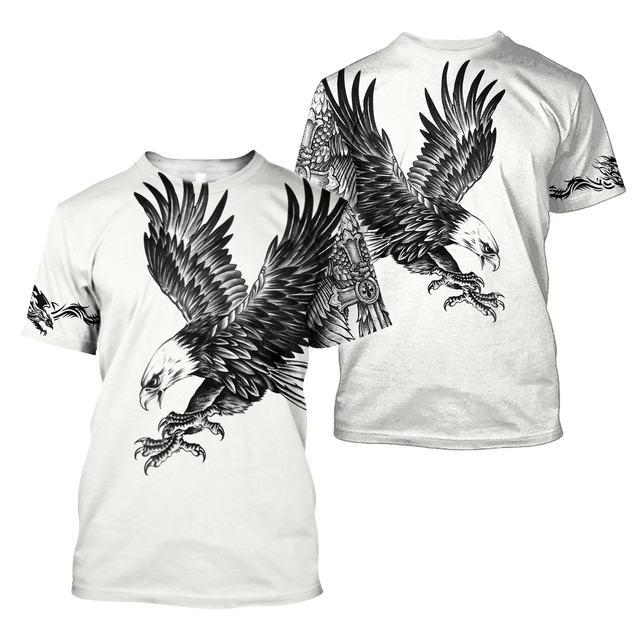 Eagle Tatoo Hoodie 3D All Over Printed Shirts For Men Pi15072003-Apparel-LAM-T-Shirts-S-Vibe Cosy™