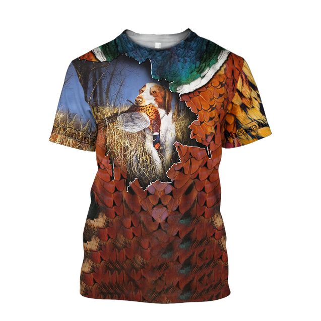 Pheasant Hunting 3D All Over Printed Shirts For Men And Women MP985-Apparel-MP-T-Shirt-S-Vibe Cosy™