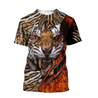 Warrior Tiger Hoodie Over Printed for Men and Women