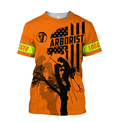 America Logger Man Orange Unisex Shirts TR0910205