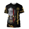 Custom Name Lion Warrior 3D All Over Printed Unisex Shirts