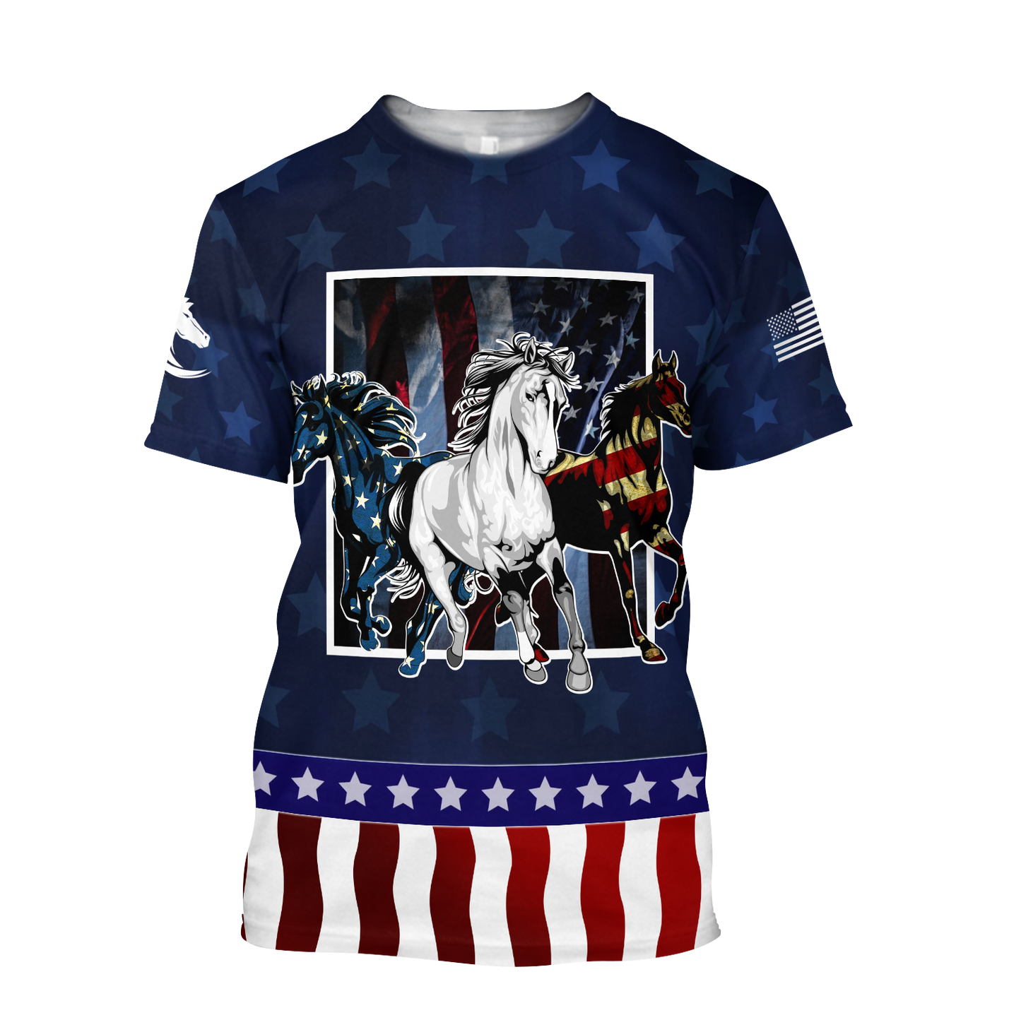 Horses Flag 3D All Over Printed Shirts Pi16062001-Apparel-TA-T-Shirt-S-Vibe Cosy™