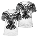 Eagle Tattoo Art Hoodie T Shirt For Men and Women HAC300504-NM-Apparel-NM-T-Shirt-S-Vibe Cosy™