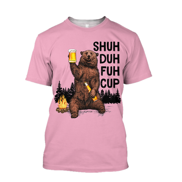 Shuh Duh Fuh Cup - Bear go Camping B102-Apparel-NNK-T-Shirt-S-Vibe Cosy™