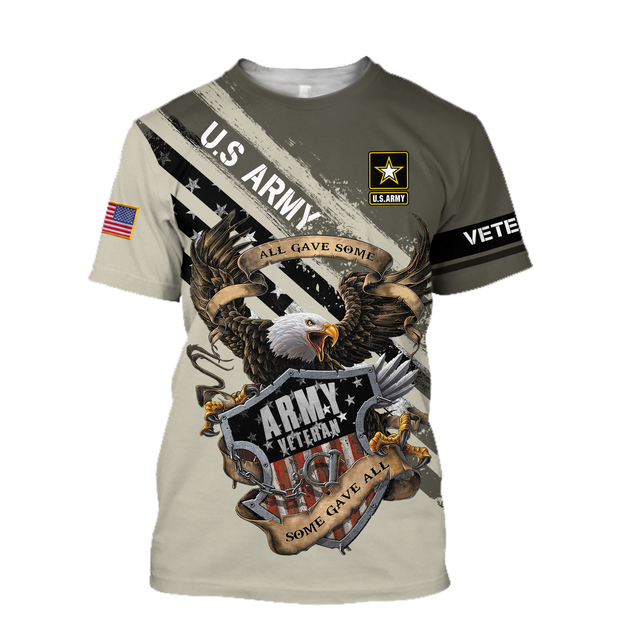 US Veteran Army All Gave Some 3D Shirts