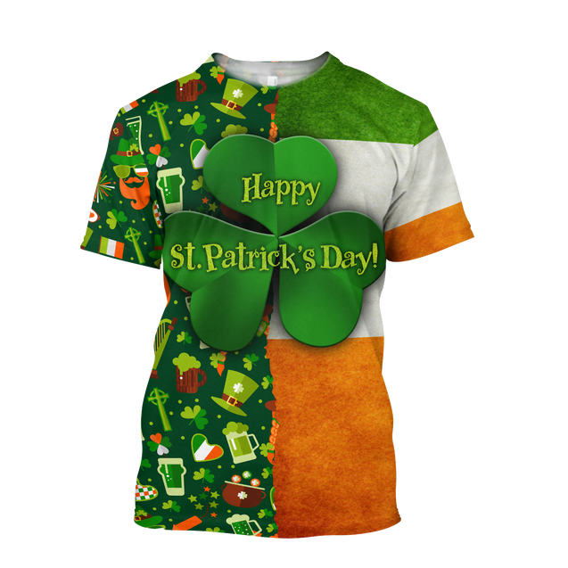 Happy St Patrick's Day Irish Hoodie T-Shirt Sweatshirt for Men and Women Pi170201-Apparel-NM-T-shirt-S-Vibe Cosy™